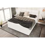 Boxspringbett von Stylefy, in der Farbe Weiss, aus Kunstleder, andere Perspektive, Vorschaubild