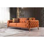 2/3-Sitzer Sofa von Villa Möbel, in der Farbe Orange, aus Metall, andere Perspektive, Vorschaubild