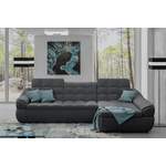 Ecksofa von Stylefy, in der Farbe Grau, aus Strukturstoff, andere Perspektive, Vorschaubild