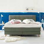 Boxspringbett von Mørteens, in der Farbe Grün, aus Webstoff, andere Perspektive, Vorschaubild