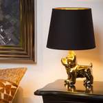Beistelltischlampe von Lucide, in der Farbe Gold, aus Porzellan, andere Perspektive, Vorschaubild