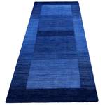 Läufer Teppich von THEKO, in der Farbe Blau, aus Schurwolle, andere Perspektive, Vorschaubild