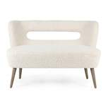 2/3-Sitzer Sofa von Bizzotto, in der Farbe Weiss, aus Kiefernholz, andere Perspektive, Vorschaubild