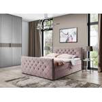 Boxspringbett von yourhouse24, in der Farbe Rosa, aus Samtstoff, andere Perspektive, Vorschaubild