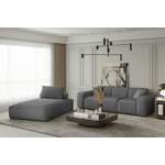 2/3-Sitzer Sofa von Fun Moebel, in der Farbe Grau, aus Stoff, Vorschaubild
