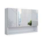 Badezimmerschrank von Vicco, in der Farbe Weiss, aus Spanplatte, andere Perspektive, Vorschaubild