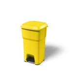 Mülleimer von ROTHO, in der Farbe Gelb, aus Kunststoff, andere Perspektive, Vorschaubild