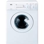 Frontladerwaschmaschine von AEG, in der Farbe Weiss, aus Kunststoff, andere Perspektive, Vorschaubild