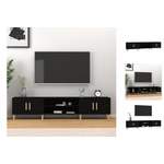 TV-Schrank von VIDAXL, in der Farbe Schwarz, aus Holzwerkstoff, andere Perspektive, Vorschaubild