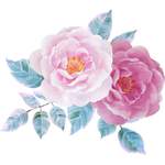 Wandtattoo von queence, in der Farbe Rosa, andere Perspektive, Vorschaubild