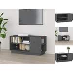 TV-Lowboard von VIDAXL, in der Farbe Grau, aus Holz, andere Perspektive, Vorschaubild