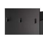 Garderobenschrank, in der Farbe Schwarz, aus Holzwerkstoff, andere Perspektive, Vorschaubild