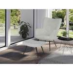 Sitzhocker von byLIVING, in der Farbe Weiss, aus Metall, andere Perspektive, Vorschaubild