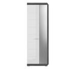 Garderobenschrank von xonox.home, in der Farbe Grau, aus Hochglanz, andere Perspektive, Vorschaubild