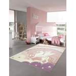 Kinderteppich von Teppich-Traum, in der Farbe Rosa, andere Perspektive, Vorschaubild