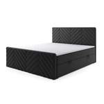 Boxspringbett von M-Punkt24, in der Farbe Schwarz, aus Webstoff, andere Perspektive, Vorschaubild