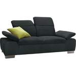 2/3-Sitzer Sofa von DOMO collection, in der Farbe Schwarz, andere Perspektive, Vorschaubild