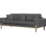 2/3-Sitzer Sofa von OTTO products, in der Farbe Grau, aus Teilmassiv, andere Perspektive, Vorschaubild