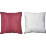 Kissen von Home Basics, in der Farbe Lila, aus Polyester, andere Perspektive, Vorschaubild