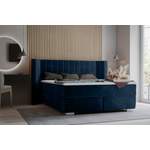 Boxspringbett von PLACES OF STYLE, in der Farbe Blau, aus Massivholz, andere Perspektive, Vorschaubild