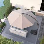 Sonnenschirm von Grand patio, in der Farbe Beige, aus Polyester, andere Perspektive, Vorschaubild