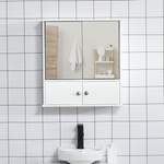 Badezimmerschrank von Kleankin, in der Farbe Weiss, aus Mdf-platte, andere Perspektive, Vorschaubild