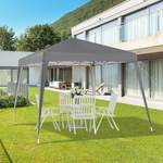 Pavillon von Outsunny, in der Farbe Grau, aus Stoff, andere Perspektive, Vorschaubild