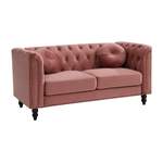 2/3-Sitzer Sofa von Kauf-unique, in der Farbe Rosa, aus Polyester, andere Perspektive, Vorschaubild