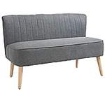 2/3-Sitzer Sofa von HOMCOM, in der Farbe Grau, aus Massiver, andere Perspektive, Vorschaubild