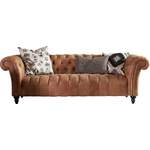 2/3-Sitzer Sofa von Naturoo, in der Farbe Braun, aus Echtleder, andere Perspektive, Vorschaubild
