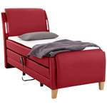 Boxspringbett von home affaire, in der Farbe Rot, aus Holzwerkstoff, andere Perspektive, Vorschaubild