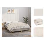 Bettdecke von VIDAXL, in der Farbe Beige, aus Baumwolle, andere Perspektive, Vorschaubild