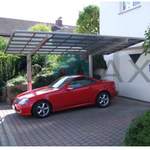 Carport von Ximax, in der Farbe Silber, aus Aluminium, andere Perspektive, Vorschaubild