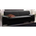 2/3-Sitzer Sofa von DOMO collection, in der Farbe Schwarz, aus Kunstleder, andere Perspektive, Vorschaubild