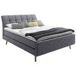 Boxspringbett von Livetastic, in der Farbe Grau, aus Textil, andere Perspektive, Vorschaubild