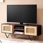 TV-Lowboard von Wohnling, in der Farbe Schwarz, aus Metall, andere Perspektive, Vorschaubild