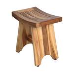 Dusch-Hocker von EcoDecors, aus Teak, andere Perspektive, Vorschaubild