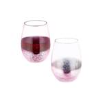 Glas von RELAXDAYS, in der Farbe Rosa, andere Perspektive, Vorschaubild