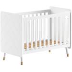 Babybett von vipack, in der Farbe Weiss, aus Holzwerkstoff, andere Perspektive, Vorschaubild