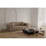 2/3-Sitzer Sofa von Fun Moebel, in der Farbe Braun, aus Velvet, andere Perspektive, Vorschaubild