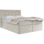 Boxspringbett von WFL GROUP, in der Farbe Beige, andere Perspektive, Vorschaubild