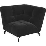 2/3-Sitzer Sofa von INOSIGN, in der Farbe Schwarz, aus Velours, andere Perspektive, Vorschaubild