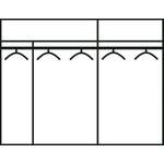 Schwebetürenschrank von loftscape, in der Farbe Schwarz, aus Holzwerkstoff, Vorschaubild