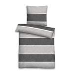 Bettwäsche-Garnitur von Biberna, in der Farbe Grau, aus Flanell, andere Perspektive, Vorschaubild