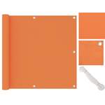 Balkonsichtschutz von VIDAXL, in der Farbe Orange, aus Aluminium, andere Perspektive, Vorschaubild
