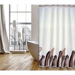 Duschvorhang von MSV, in der Farbe Weiss, aus Polyester, andere Perspektive, Vorschaubild