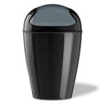 Mülleimer von Koziol, in der Farbe Schwarz, aus Kunststoff, andere Perspektive, Vorschaubild
