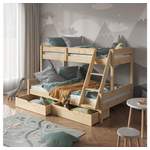 Kinderbett von VitaliSpa, in der Farbe Braun, aus Massivholz, andere Perspektive, Vorschaubild