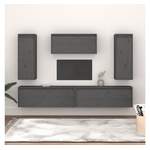 TV-Schrank von VIDAXL, in der Farbe Grau, aus Holz, andere Perspektive, Vorschaubild