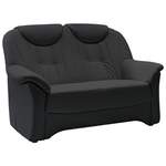 2/3-Sitzer Sofa von Livetastic, in der Farbe Schwarz, aus Leder, andere Perspektive, Vorschaubild